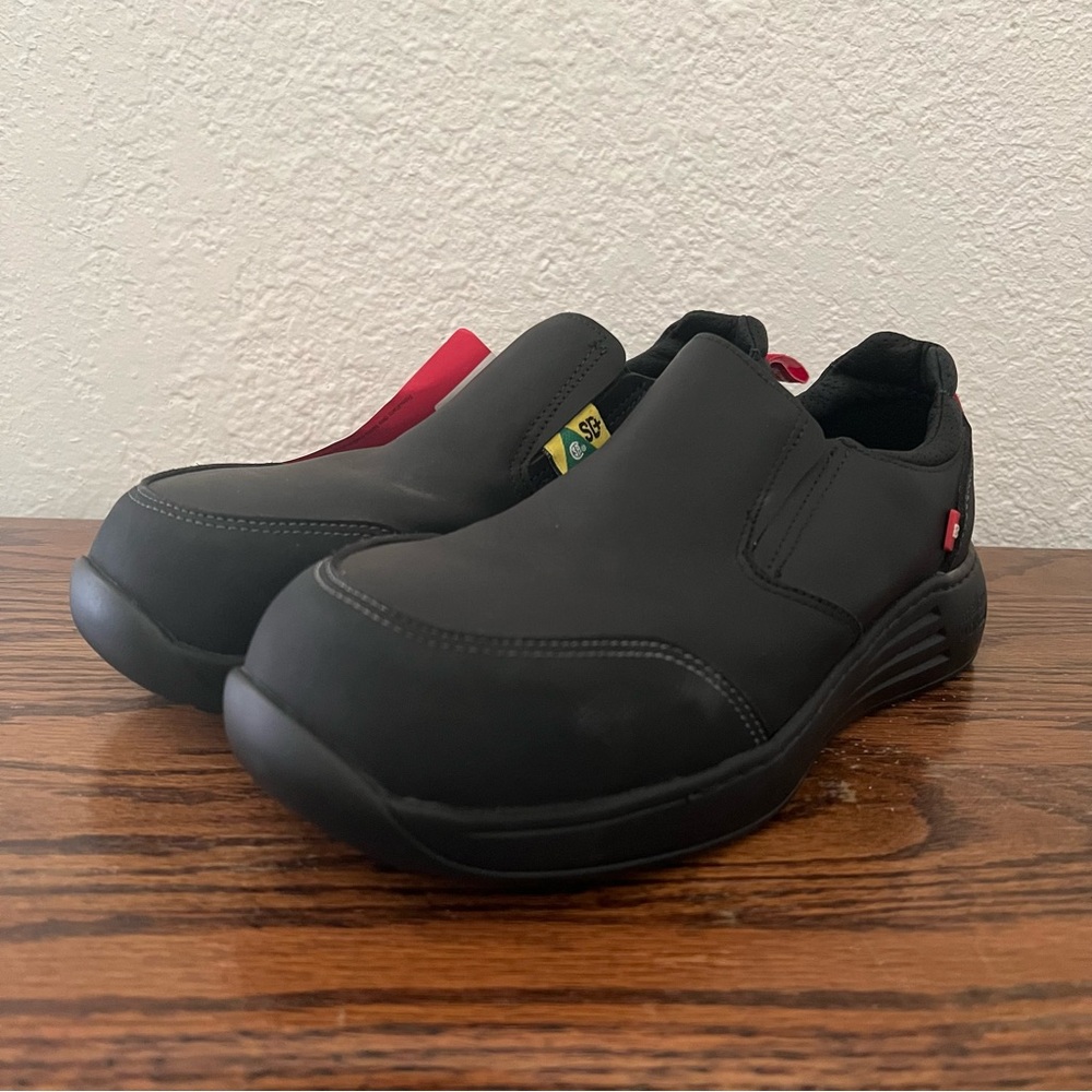 Mellow Walk Women's Motion Black Safety Shoes Size 7 E NWT